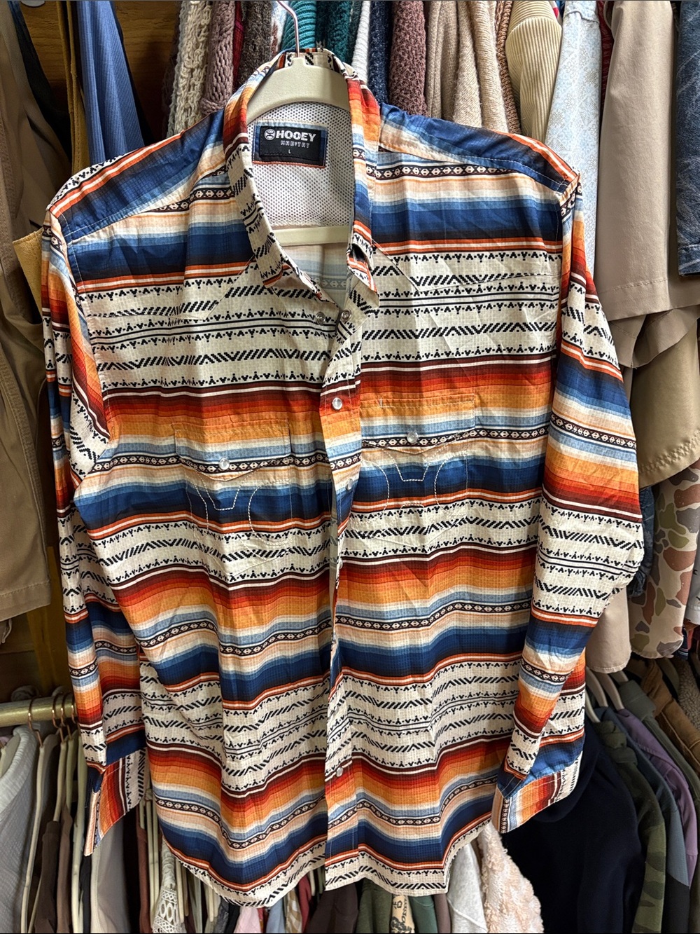 Hooey Western Serape Snap Shirt